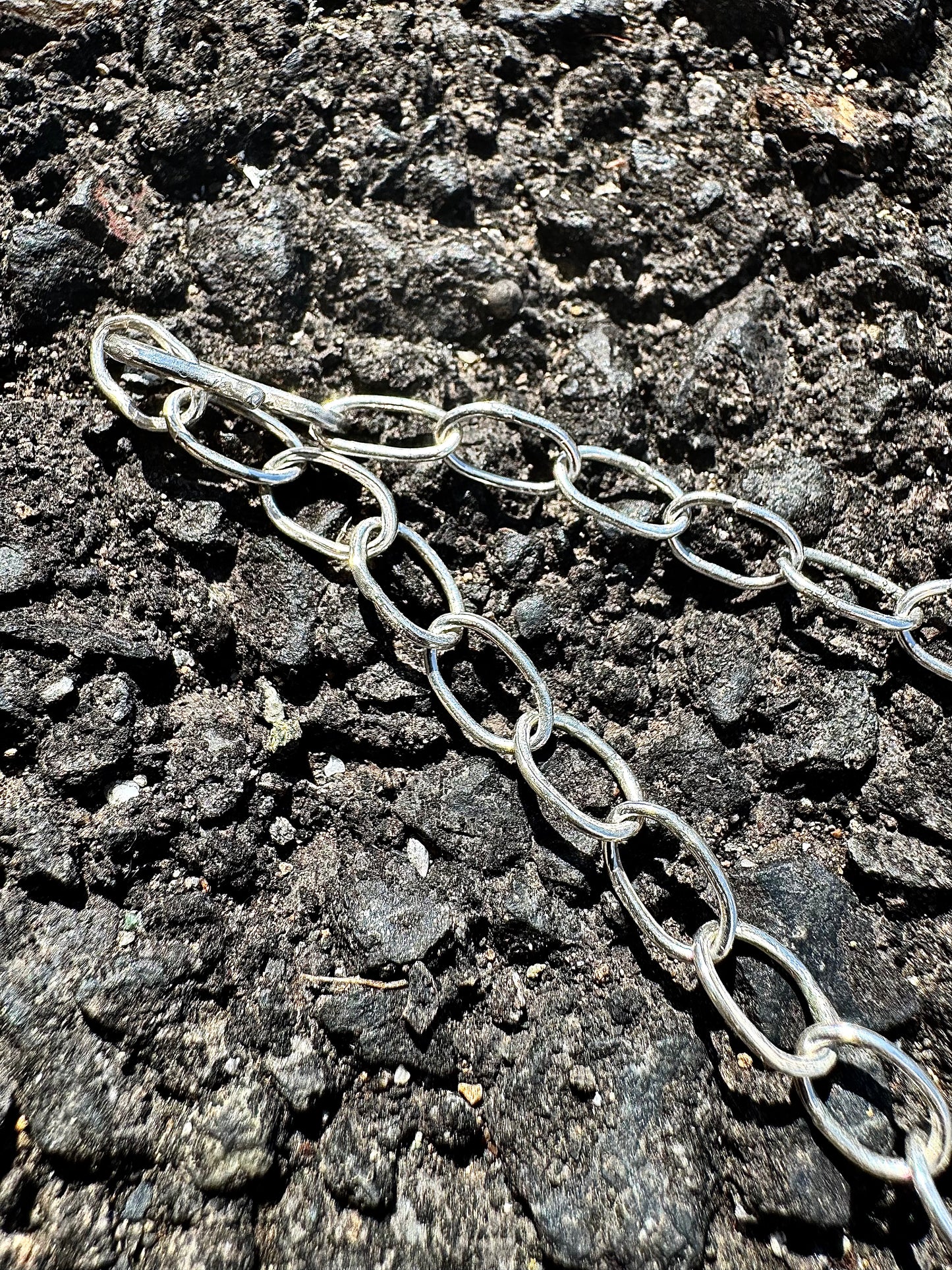 Handmade Oval Chain Necklace