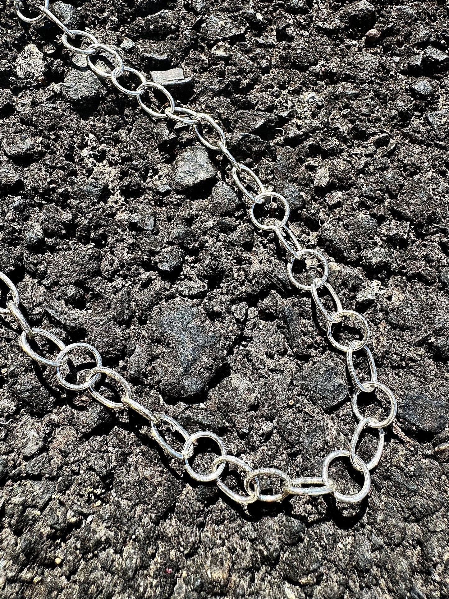 Handmade Oval Chain Necklace