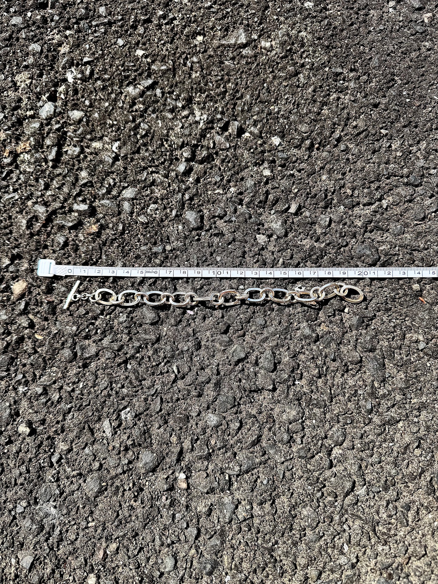 Heavyweight Chain Bracelet "Oval&Circle"