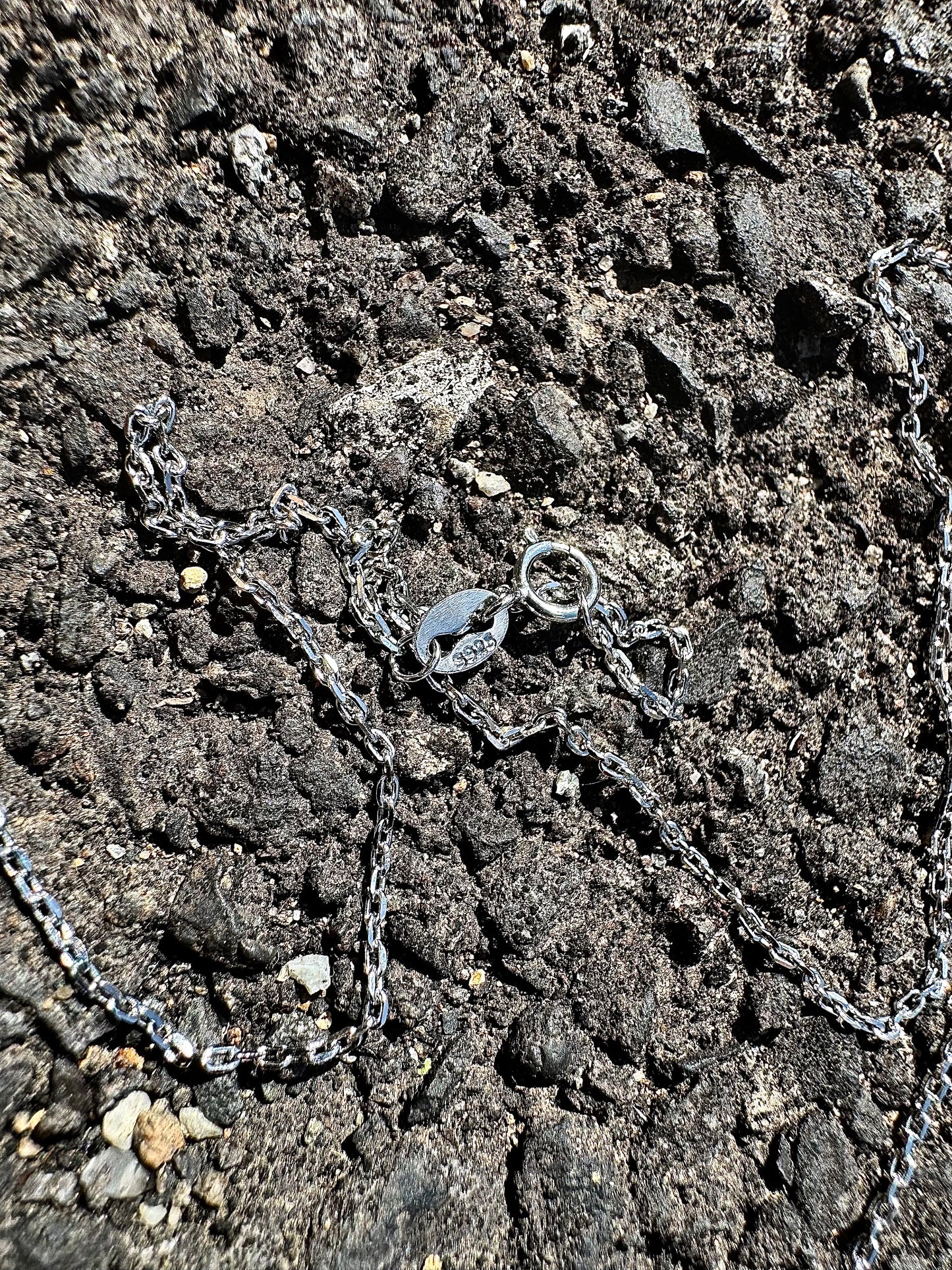 Silver Chain Necklace "日本刀"