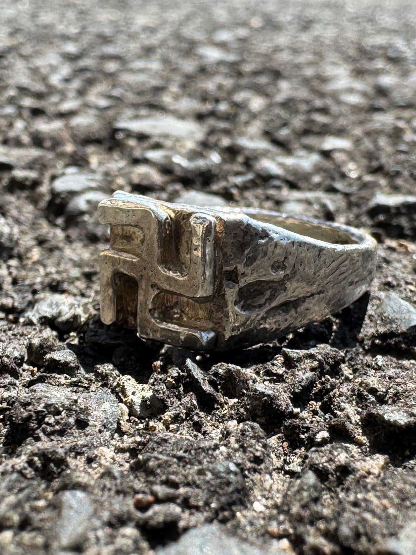 ”MANJI” Silver Ring