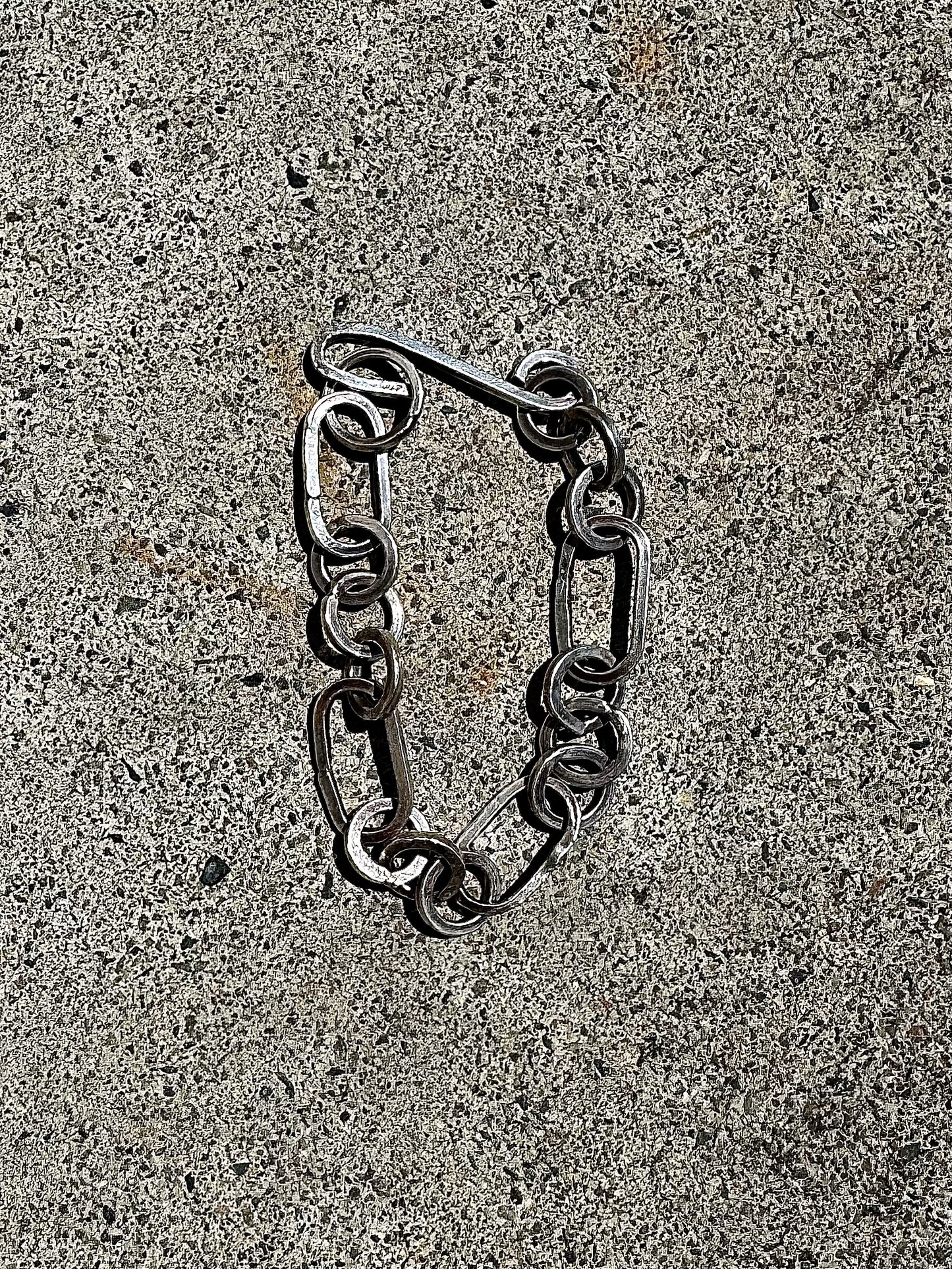 Silver925 Chain Bracelet "Oval&Circle”