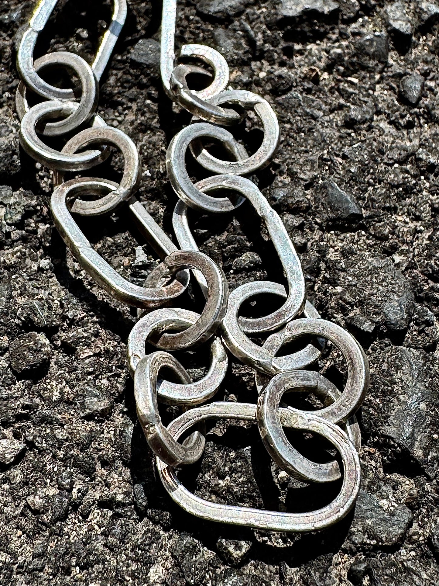 Silver925 Chain Bracelet "Oval&Circle”