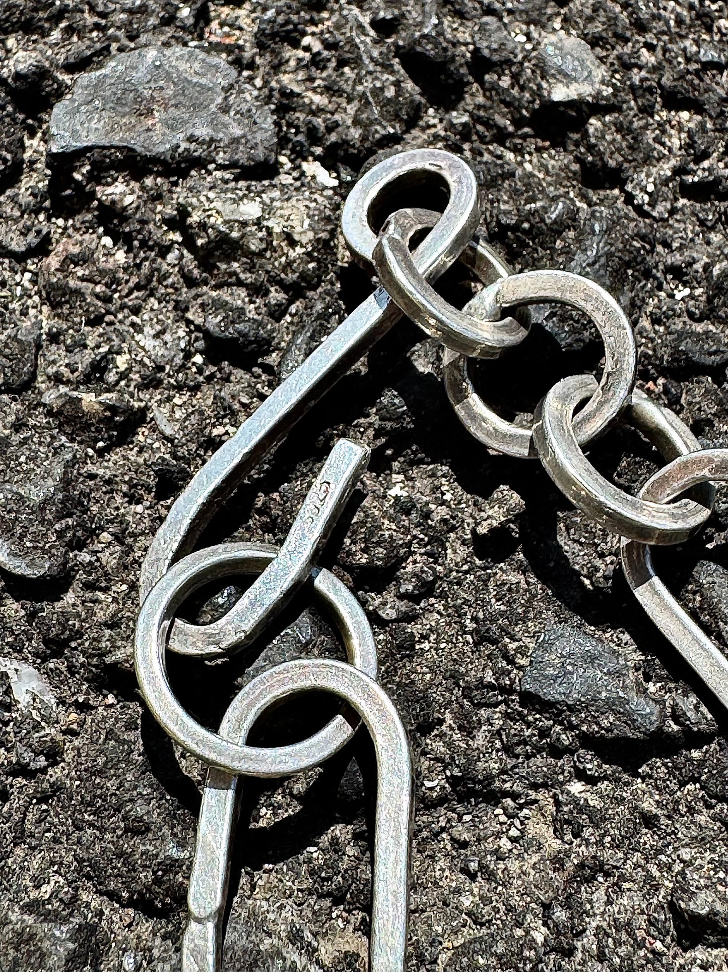 Silver925 Chain Bracelet "Oval&Circle”