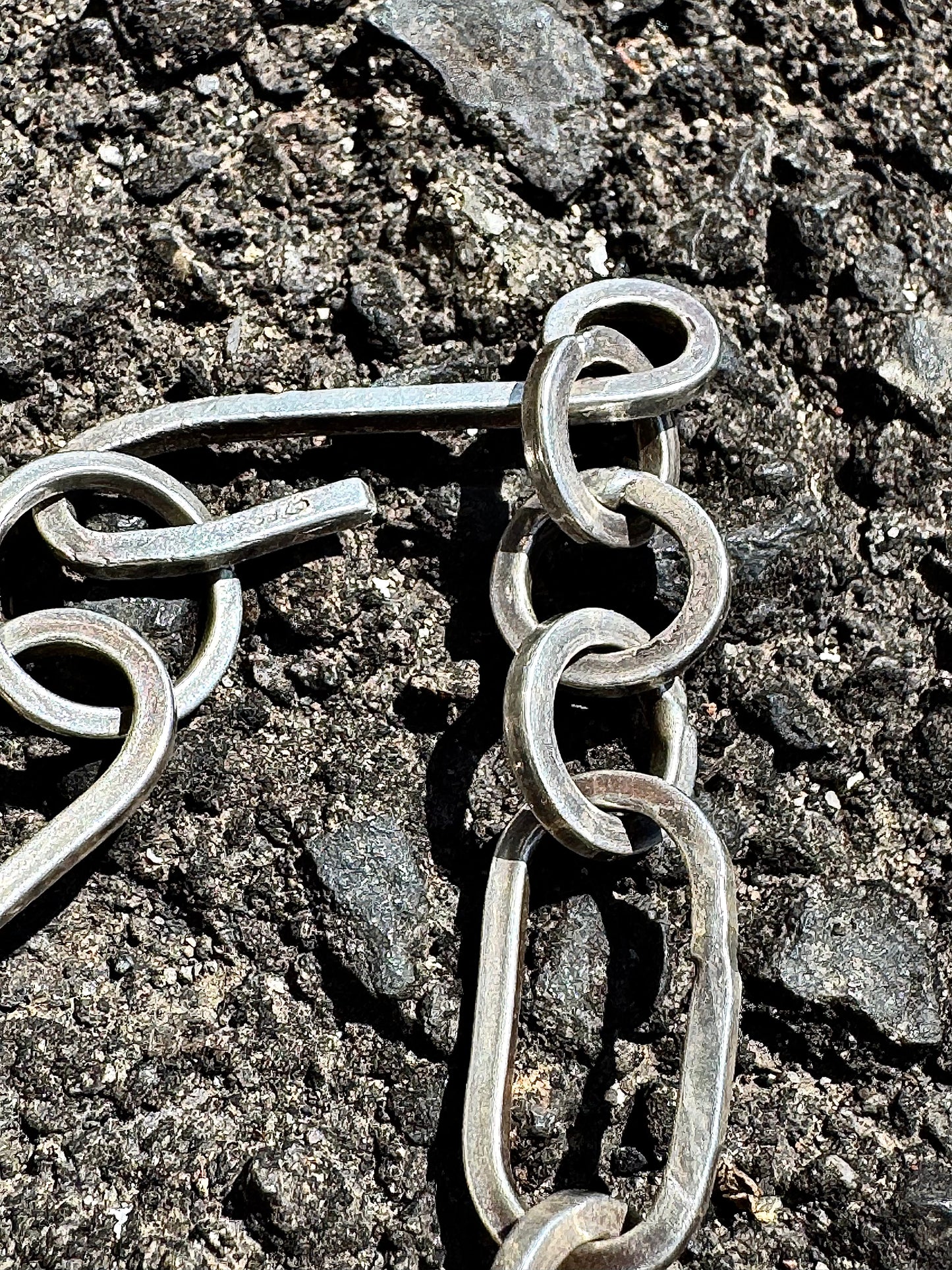 Silver925 Chain Bracelet "Oval&Circle”