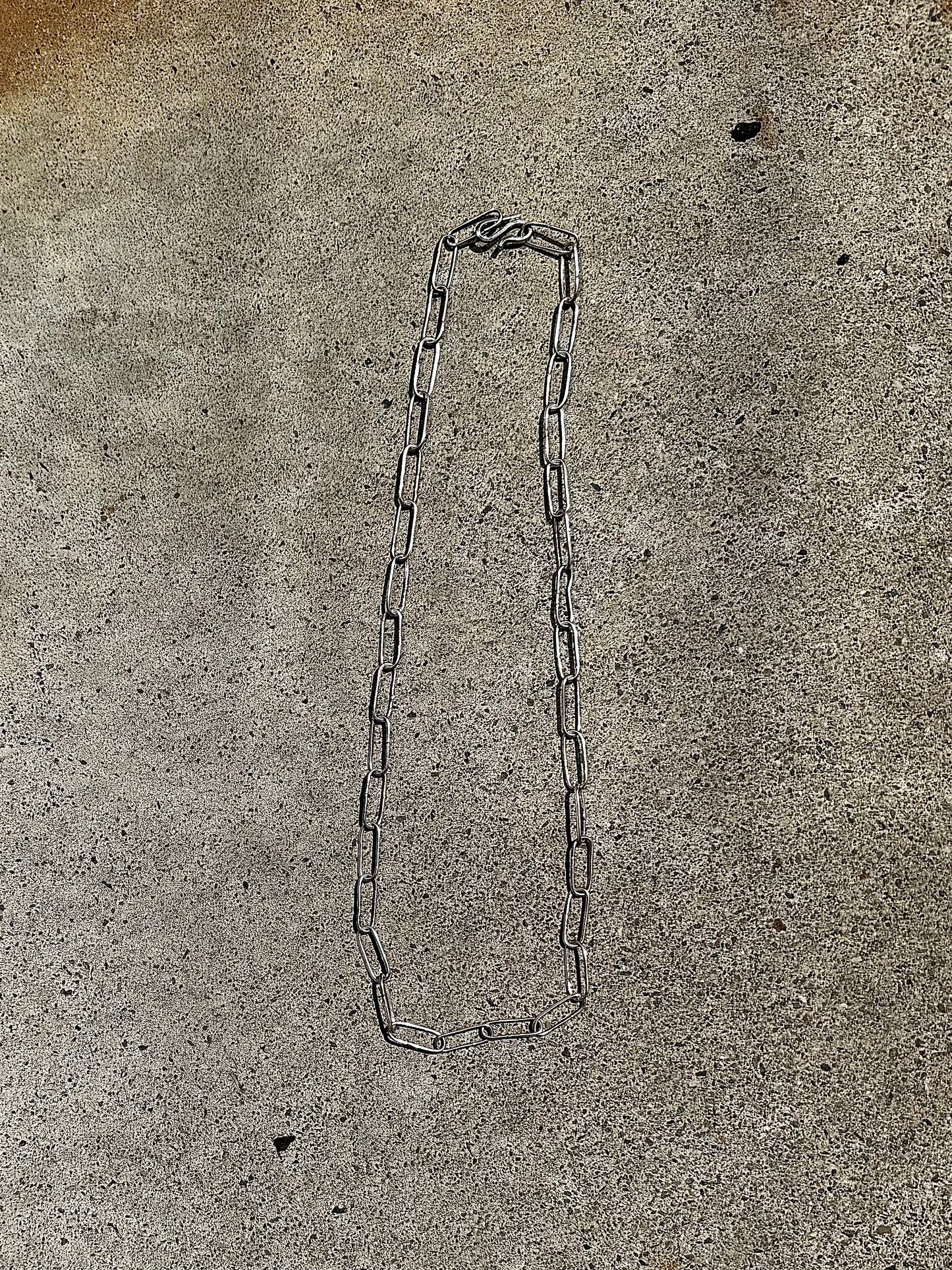 Silver925 Chain Necklace "Paper Clip"