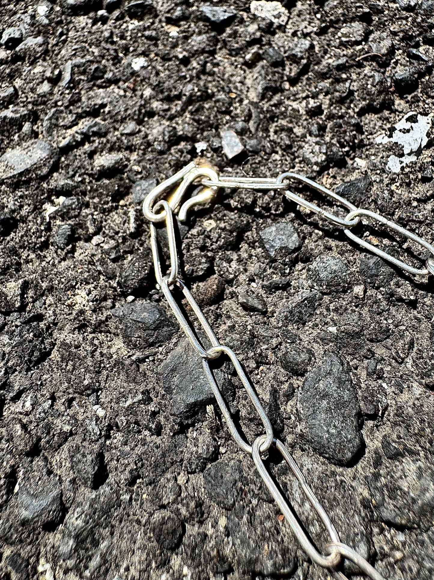 Silver925 Chain Necklace "Paper Clip"