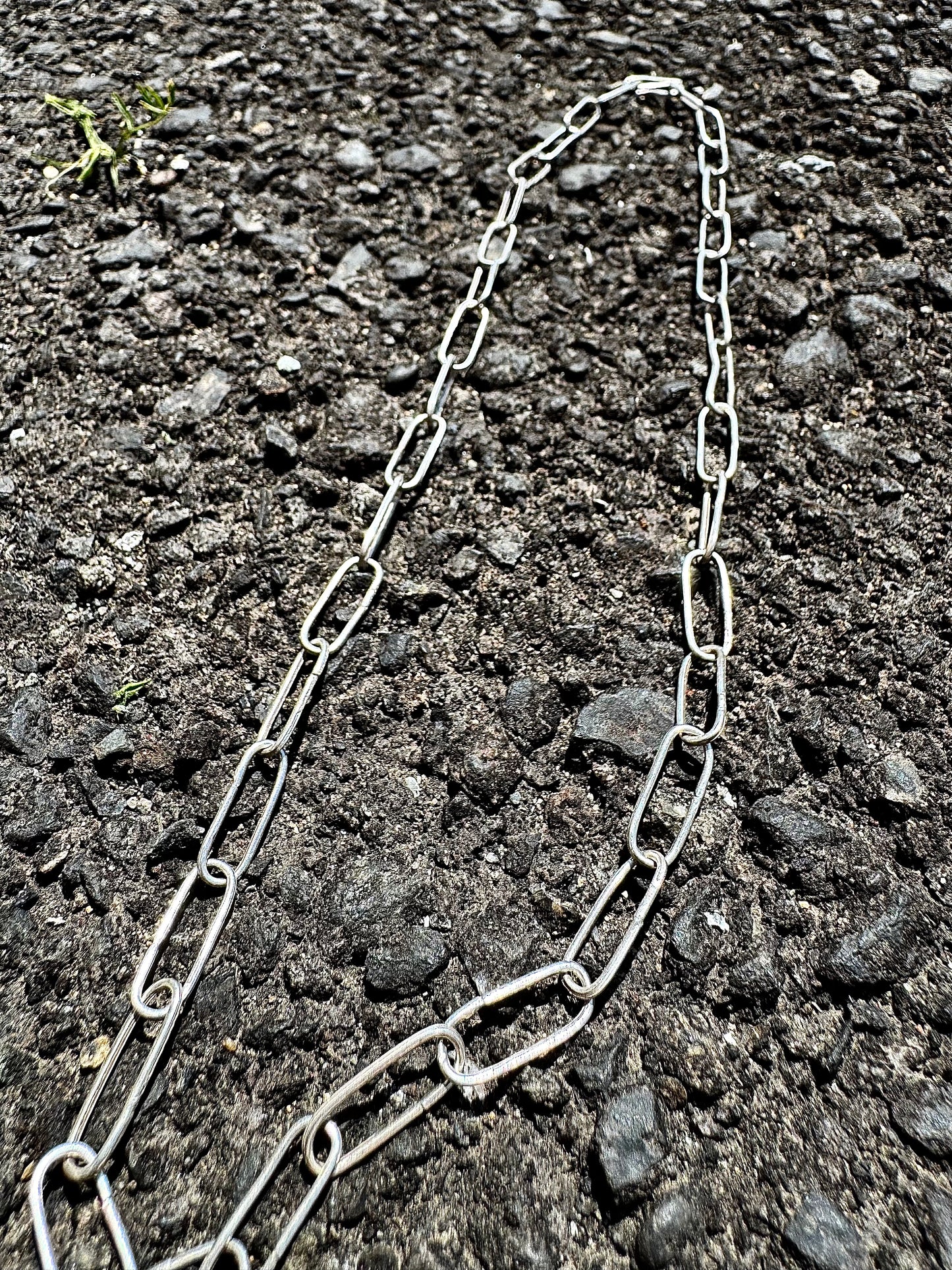 Silver925 Chain Necklace "Paper Clip"