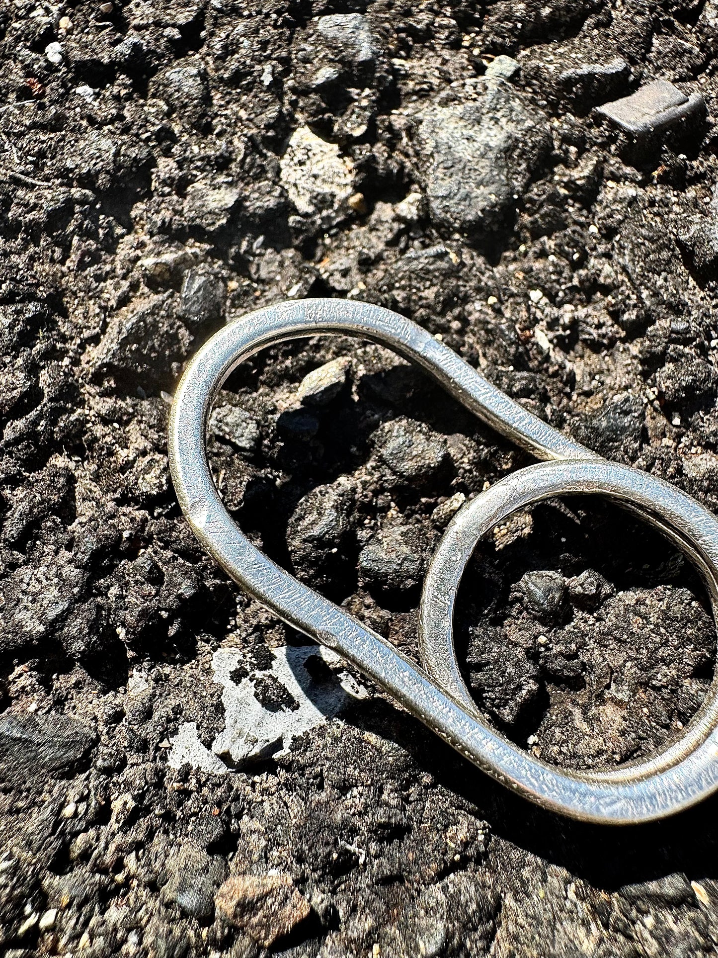 Double Link Silver Ring