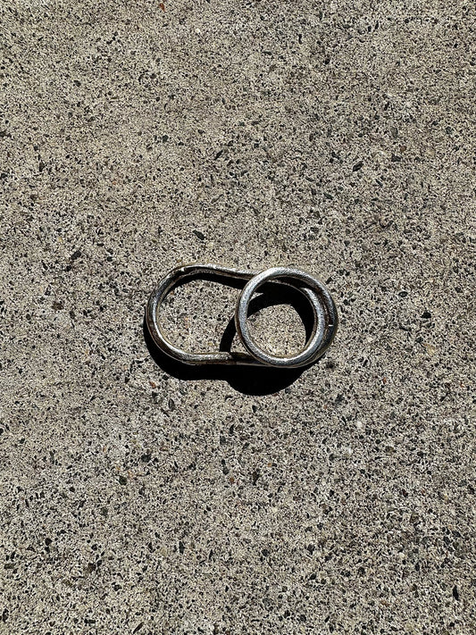 Double Link Silver Ring