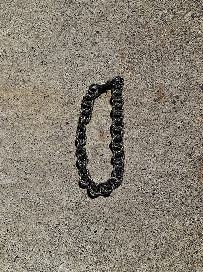 Twist Chain Bracelet "Dark Silver"
