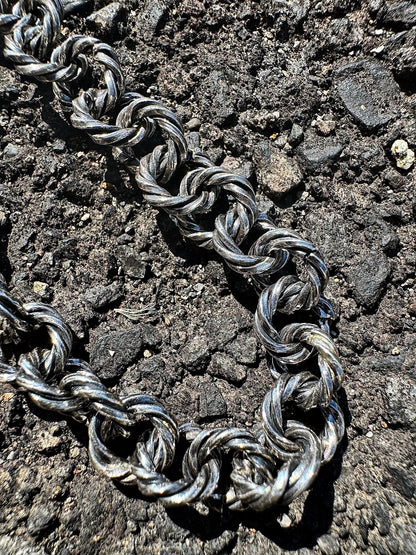 Twist Chain Bracelet "Dark Silver"
