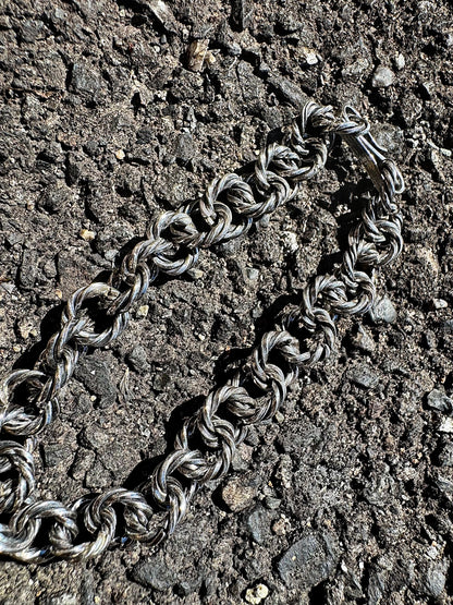 Twist Chain Bracelet "Dark Silver"