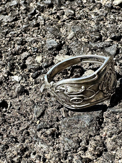 Silver925 Vintage Spoon Ring -CANCER-