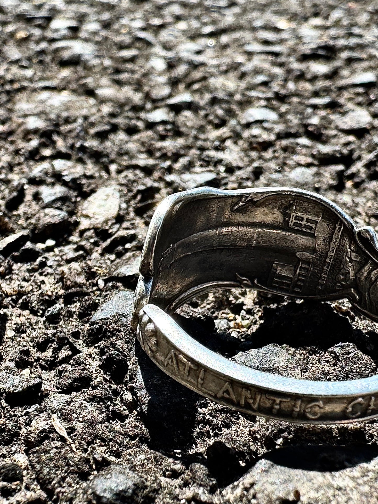 Silver925 Vintage Spoon Ring -CANCER-