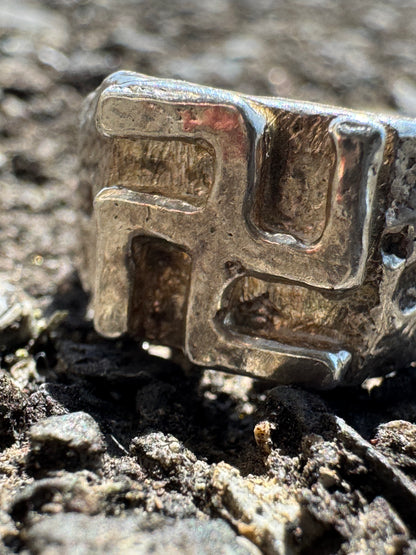 ”MANJI” Silver Ring
