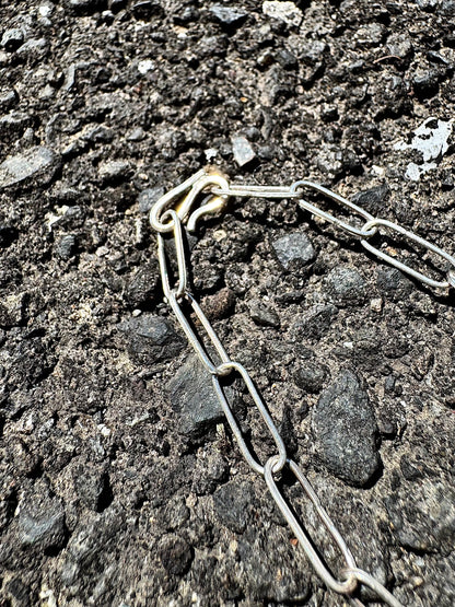 Silver925 Chain Necklace "Paper Clip"